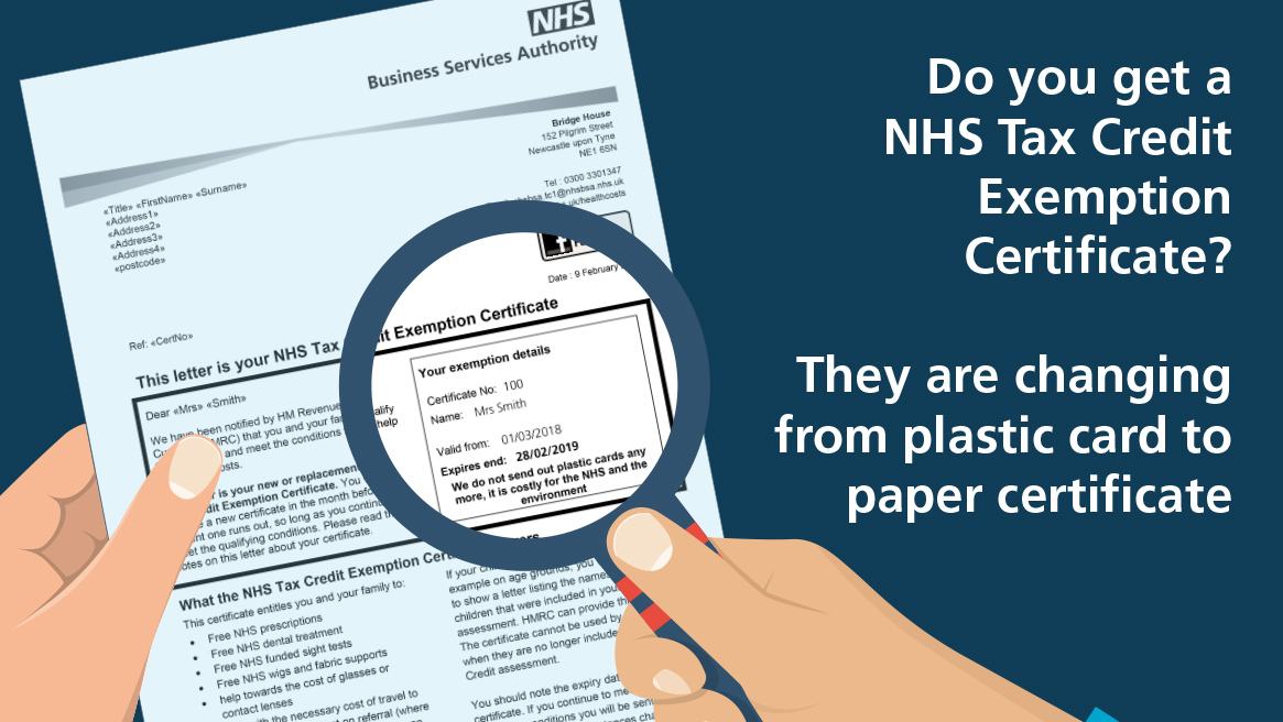 Changes To Proof Of Exemption NHSBSA